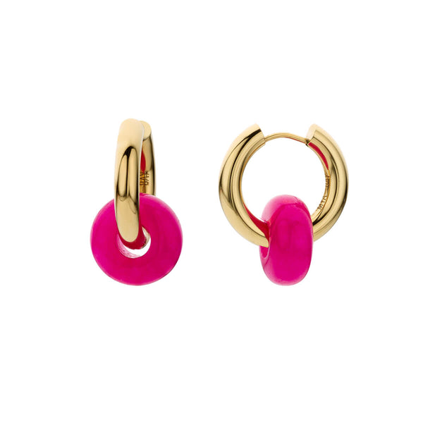 Boucles D'oreilles MYA BAY Fuchsia Donut BO-169.G - PRECIOVS