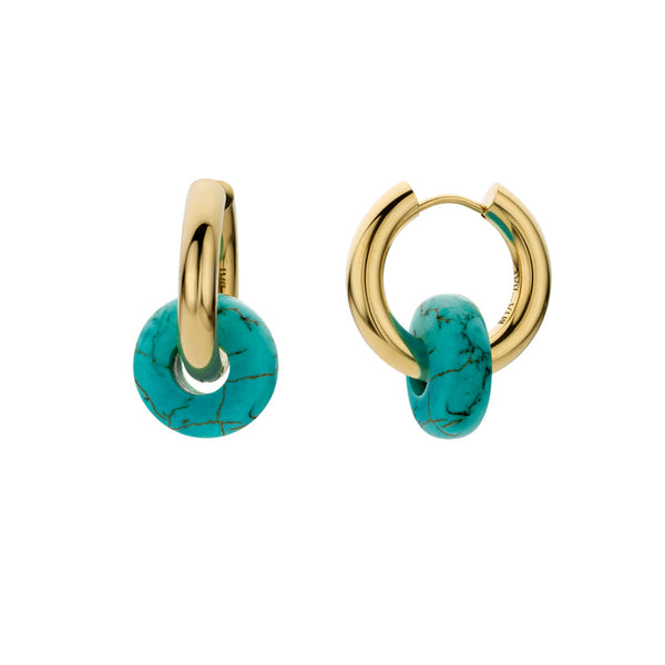 Boucles D'oreilles MYA BAY Turquoise Donut BO-170.G - PRECIOVS