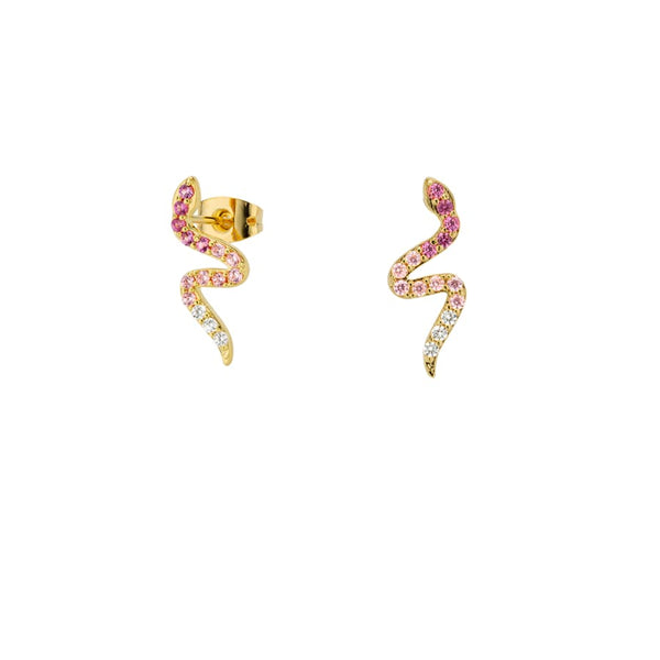 Boucles d'oreilles MYA BAY Fuchsia Rainbow Little Serpiente BO-175.G - PRECIOVS