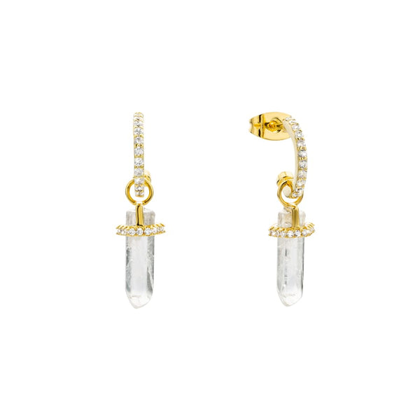 Boucles d'oreilles MYA BAY White Crystal BO-179.G - PRECIOVS