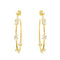 Boucles d'oreilles MYA BAY Baguette Hoops BO-190.G - PRECIOVS