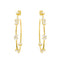 Boucles d'oreilles MYA BAY Baguette Hoops BO-190.G - PRECIOVS