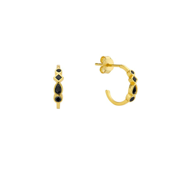 Boucles d'oreilles MYA BAY Black Kobe BO-219.G - PRECIOVS