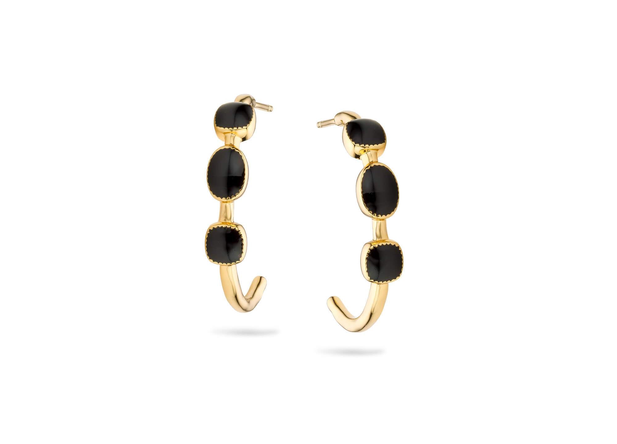 Boucles d'oreilles MYA BAY Zanzibar - Noir BO-28.G - PRECIOVS