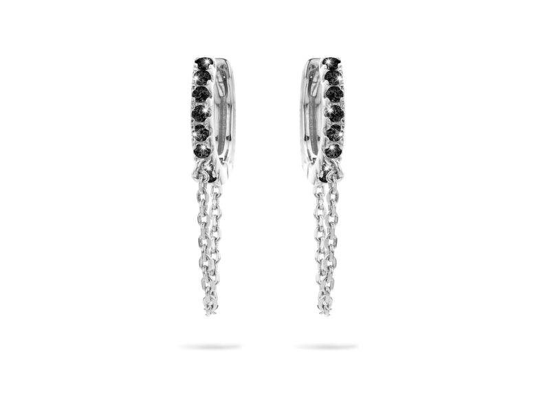 Boucles d'oreilles MYA BAY Jaipur - Pierres noires BO-44.S - PRECIOVS