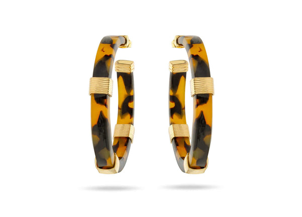 Boucles d'oreilles MYA BAY Kenya - Tortoise BO-75.G - PRECIOVS