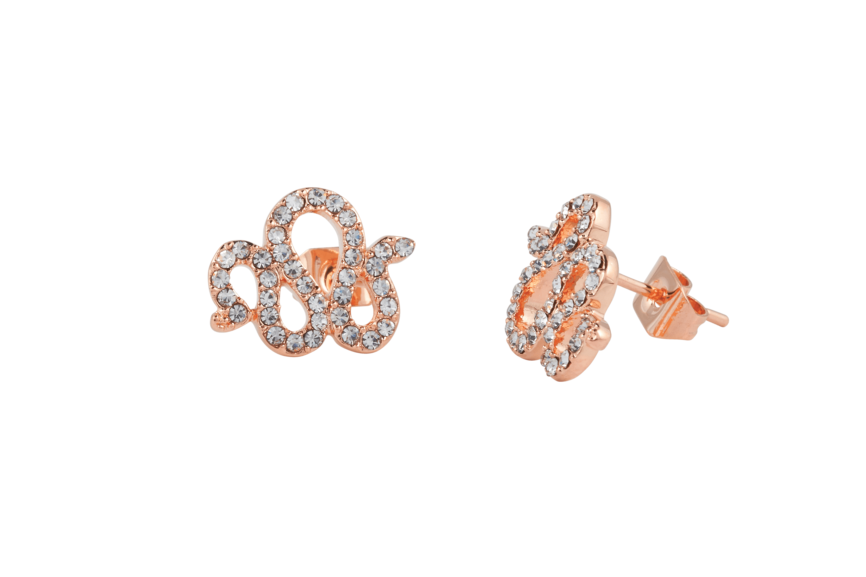 Boucles d'oreilles MYA BAY serpent - pierres blanches BO-SE-01.P - PRECIOVS