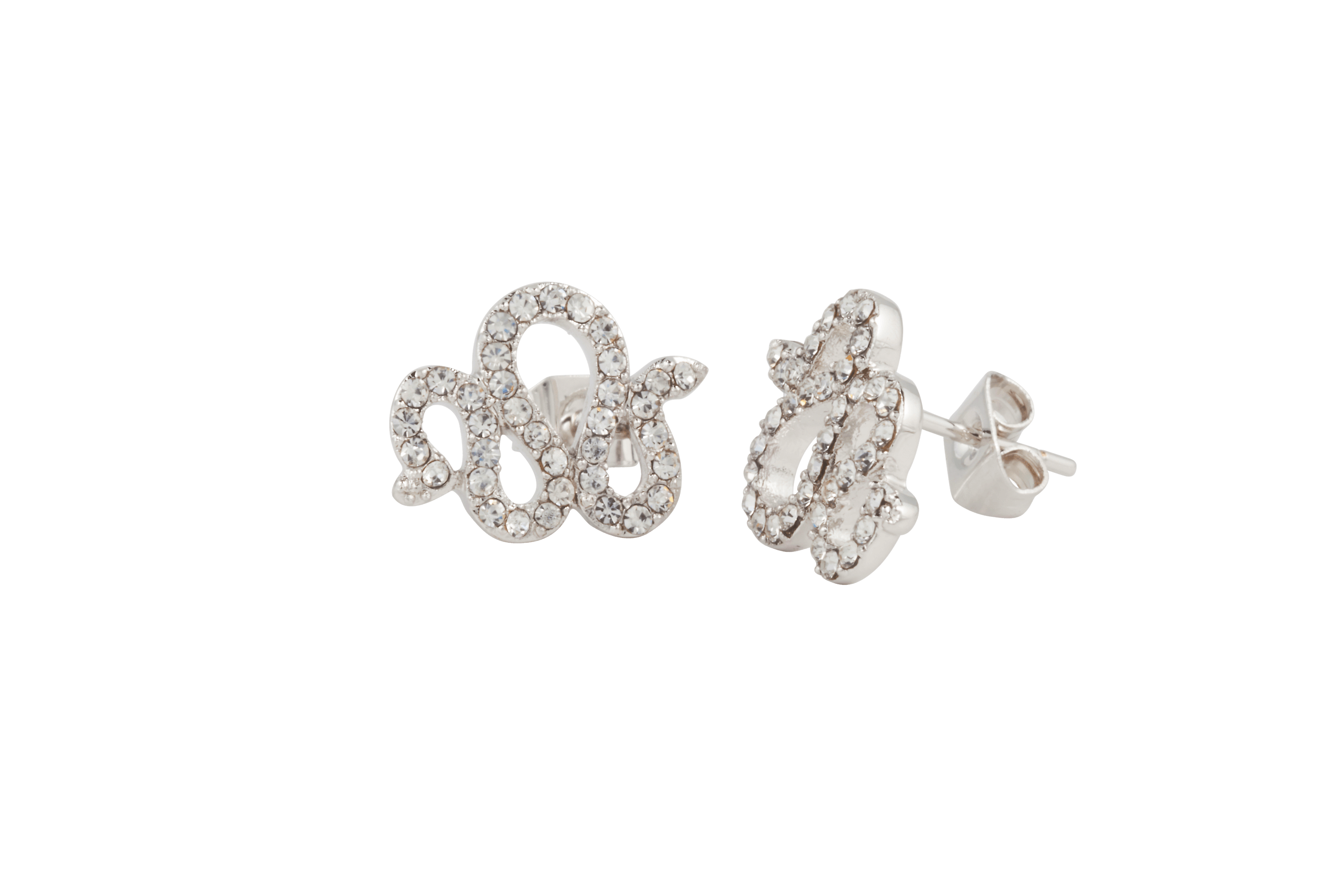 Boucles d'oreilles MYA BAY serpent - pierres blanches BO-SE-01.S - PRECIOVS