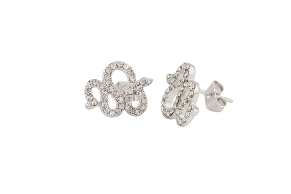 Boucles d'oreilles MYA BAY serpent - pierres blanches BO-SE-01.S - PRECIOVS