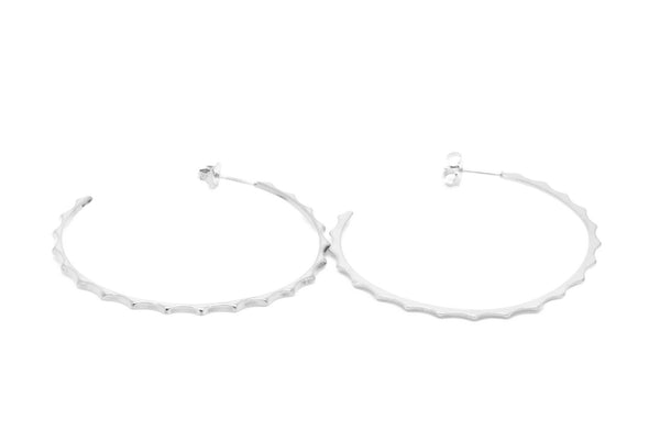 Boucles d'oreilles MYA BAY Grandes Créoles, pic BOC-03 S - PRECIOVS