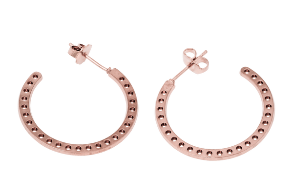 Boucles d'oreilles MYA BAY Petites créoles perforées BOC-08.P - PRECIOVS