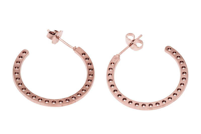 Boucles d'oreilles MYA BAY Petites créoles perforées BOC-08.P - PRECIOVS