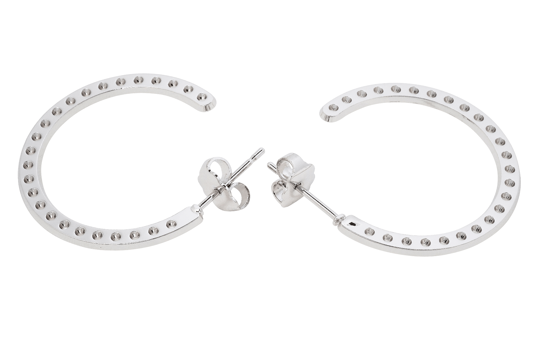 Boucles d'oreilles MYA BAY Petites créoles perforées BOC-08.S - PRECIOVS