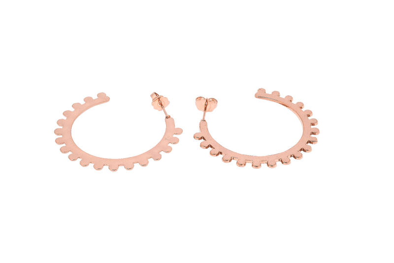 Boucles d'oreilles MYA BAY Moyennes créoles bulles BOC-09.P - PRECIOVS