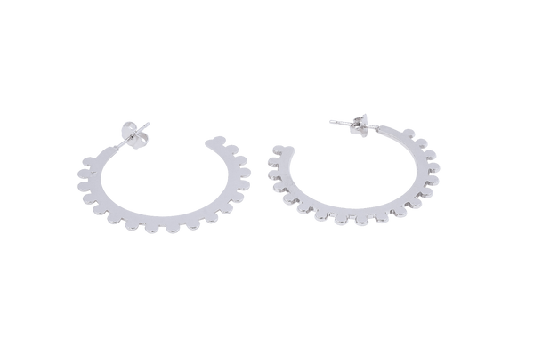 Boucles d'oreilles MYA BAY Moyennes créoles bulles BOC-09.S - PRECIOVS