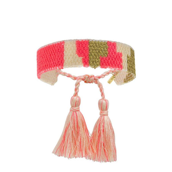 Bracelet MYA BAY Kilim rose BR-164-G - PRECIOVS