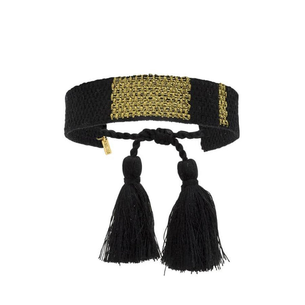 Bracelet MYA BAY Kilim doré/noir BR-191-G - PRECIOVS