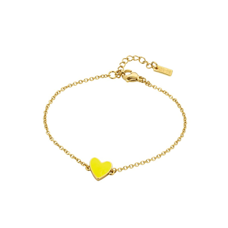 Bracelet MYA BAY Neon Yellow Heart BR-232.G - PRECIOVS