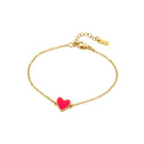 Bracelet MYA BAY Neon Pink Heart BR-233.G - PRECIOVS