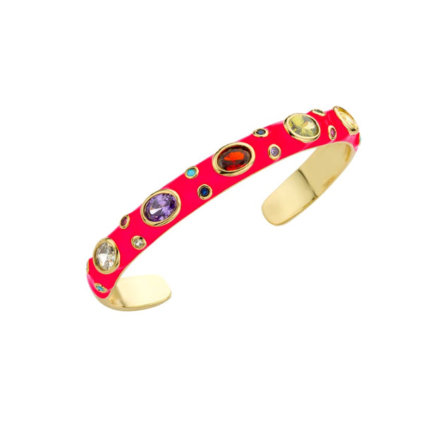 Bracelet MYA BAY Fuchsia Candy Stone BR-249.G - PRECIOVS