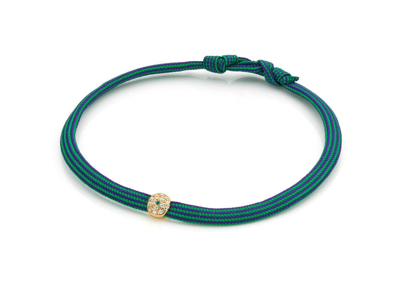 Bracelet MYA BAY Rond, pierres blanches et vertes BR-50 - PRECIOVS
