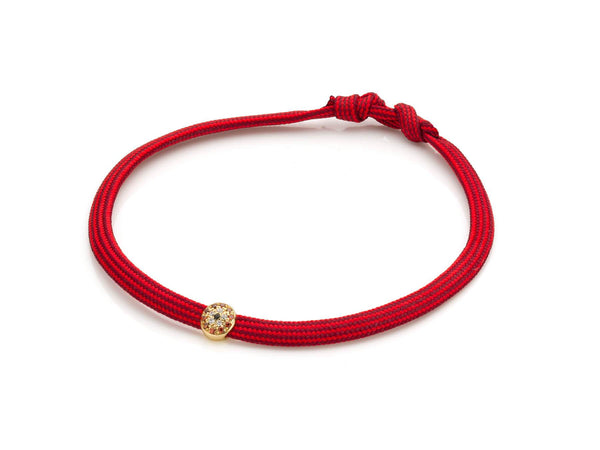 Bracelet MYA BAY Rond, pierres rouges, blanches et noire BR-51 - PRECIOVS