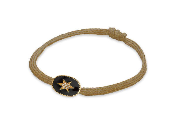 Bracelet MYA BAY Étoile du nord , émaillée noir BR-67 - PRECIOVS
