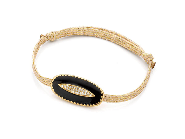 Bracelet MYA BAY Grande goutte - Emaillée noire BR-80.G - PRECIOVS