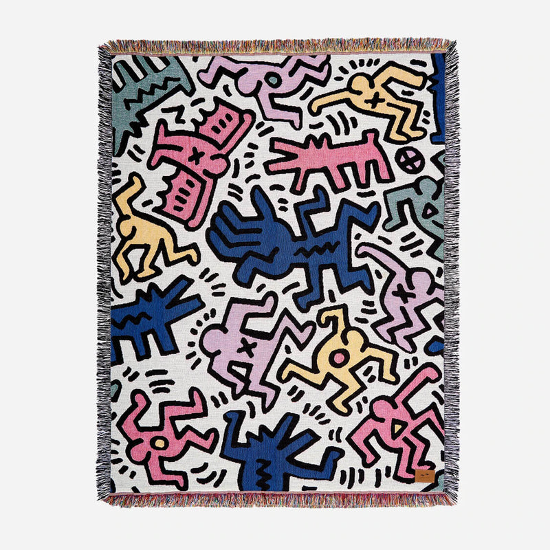 Couverture Slowtide x Keith Haring Burrows Tapestry - PRECIOVS