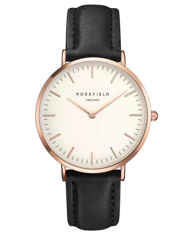 Montre Rosefield The BOWERY White Black Rose Gold BWBLR-B1 - PRECIOVS