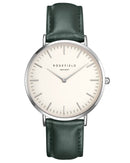 Montre Rosefield The BOWERY White Green Silver BWGES-B17 - PRECIOVS