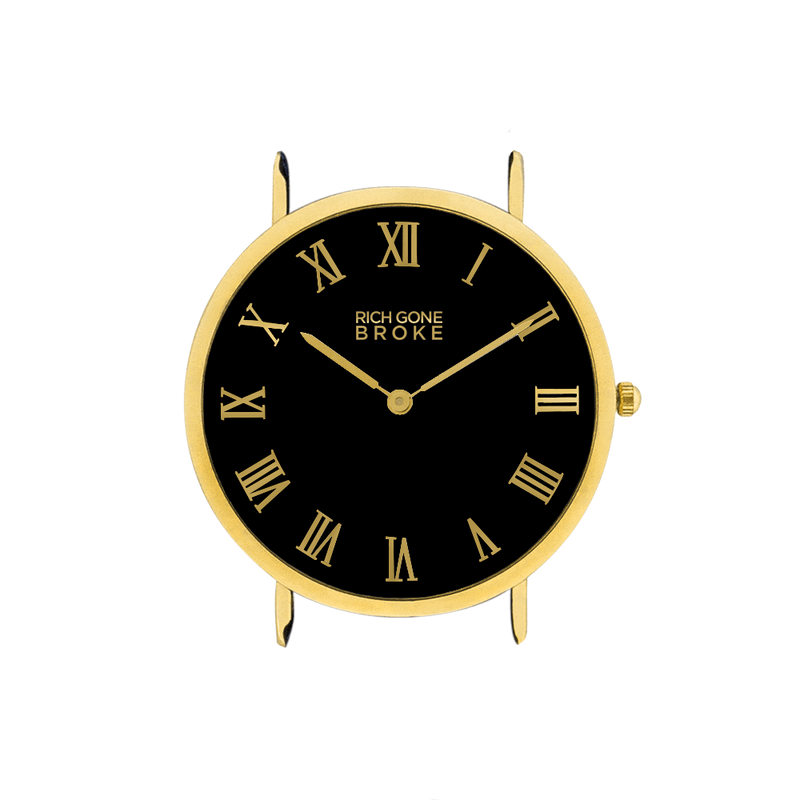 Boîtier de montre RICH GONE BROKE Black Gold Marcel - PRECIOVS
