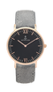 Montre Kapten & Son Black Grey Vintage Leather - PRECIOVS