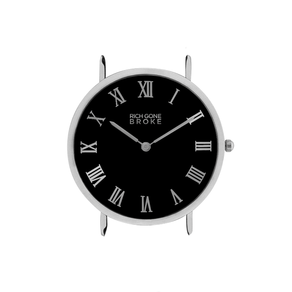 Boîtier de montre RICH GONE BROKE Silver Black Marcel - PRECIOVS