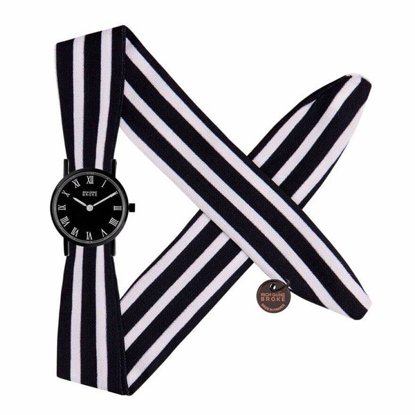 Montre RICH GONE BROKE Black Silver Marcel Baby Black Stripes - PRECIOVS