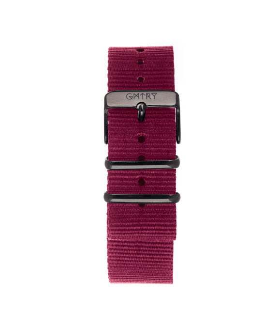 Montre GMTRY The Polygon Series Dark Grey Bordeaux (+2ème bracelet au choix) - PRECIOVS