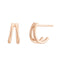 Boucles d'oreilles I.Ma.Gi.N Jewels Bo ring duo Rose Gold - PRECIOVS