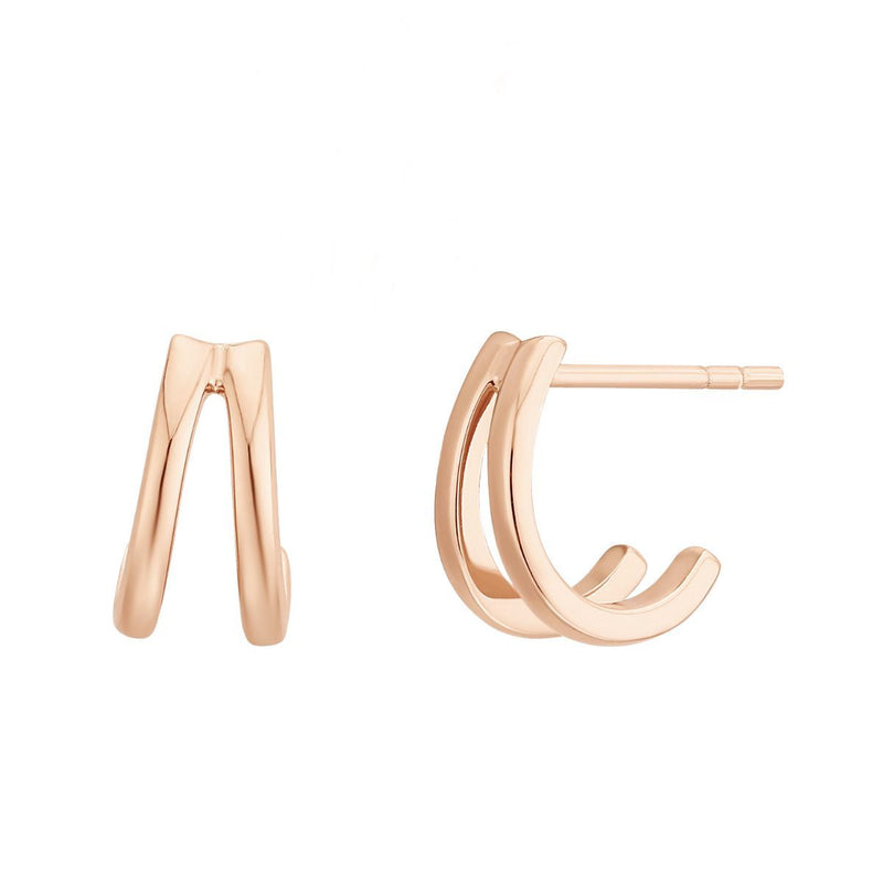 Boucles d'oreilles I.Ma.Gi.N Jewels Bo ring duo Rose Gold - PRECIOVS