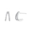Boucles d'oreilles I.Ma.Gi.N Jewels Bo ring duo white Argent - PRECIOVS