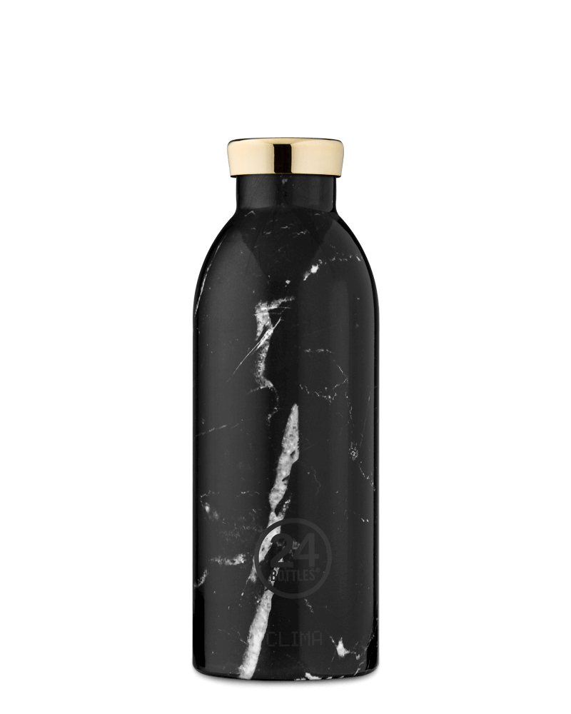 Bouteille réutilisable 24Bottles Clima Bottle Marble Black 500ml - PRECIOVS