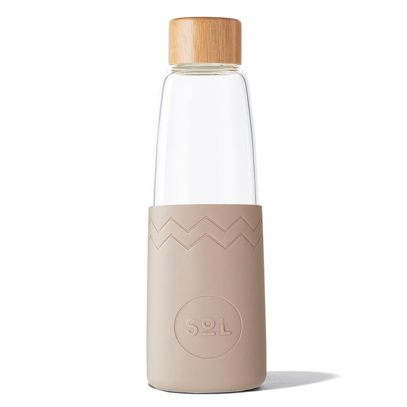 Bouteille réutilisable SoL Cups Seaside Slate en verre borosilicate 850ml - PRECIOVS