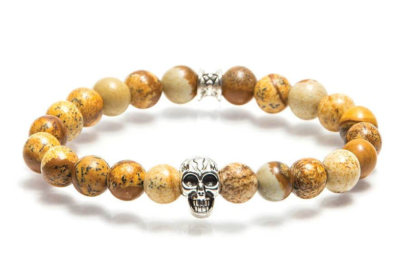 Bracelet Gemini Classics Skull Beige - PRECIOVS