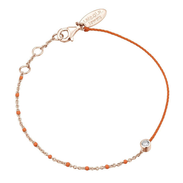 Bracelet I.Ma.Gi.N Jewels Br enamel duo fluo orange Rose Gold - PRECIOVS
