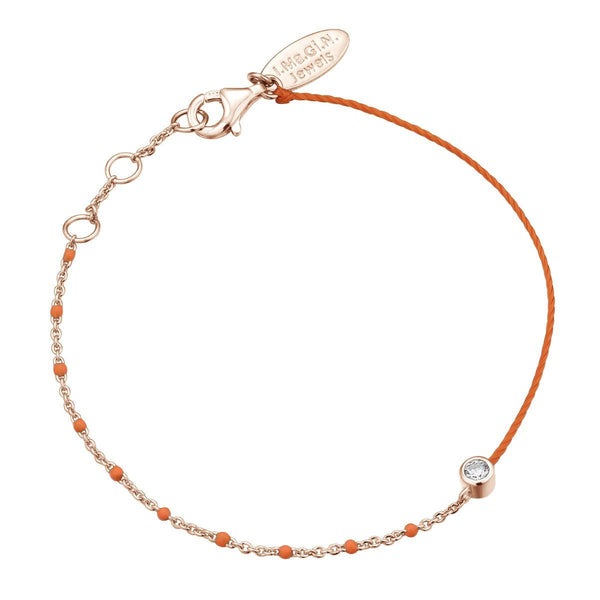 Bracelet I.Ma.Gi.N Jewels Br enamel duo fluo orange Rose Gold - PRECIOVS