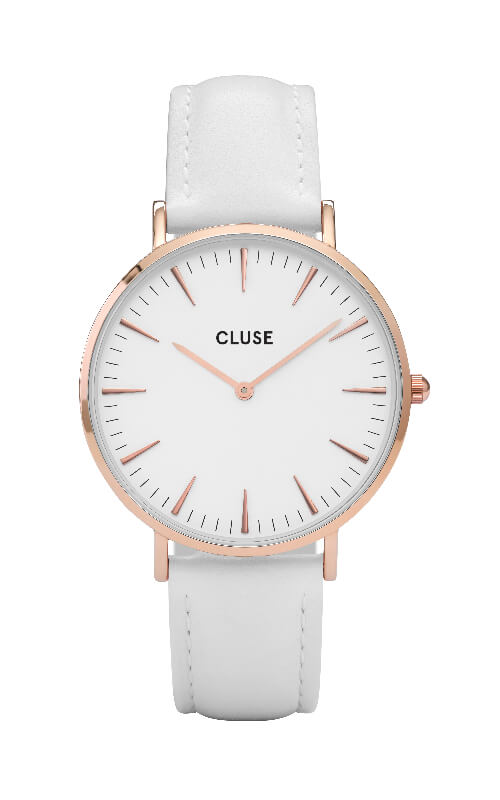 Montre La Bohème Rose Gold White/White CL18042 - PRECIOVS