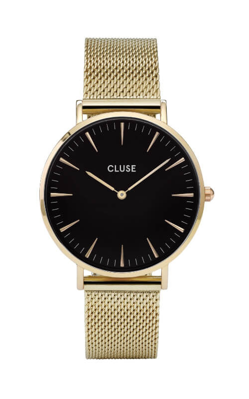 Montre CLUSE La Bohème Mesh Gold-Black CW0101201014 - PRECIOVS