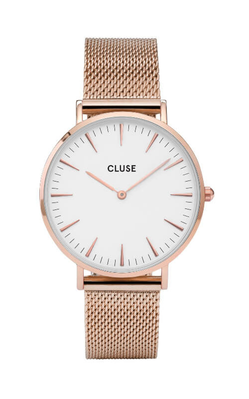 Montre CLUSE La Bohème Boho Chic Mesh Rose Gold CW0101201001 - PRECIOVS