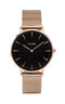 Montre CLUSE La Bohème Boho Chic Mesh Rose Gold-Black CW0101201003 - PRECIOVS