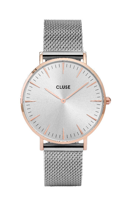 Montre CLUSE La Bohème Boho Chic Mesh Rose Gold/Silver CW0101201006 - PRECIOVS