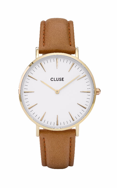 Montre CLUSE La Bohème Gold White-Caramel CL18409 - PRECIOVS